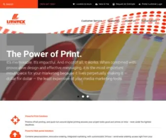 Lithtex.com(Printing Solutions) Screenshot