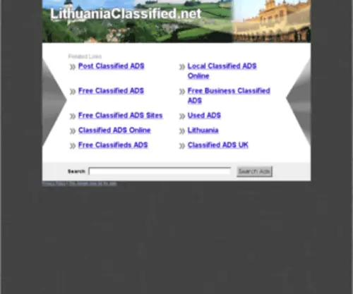 Lithuaniaclassified.net(Free Classifieds in India) Screenshot