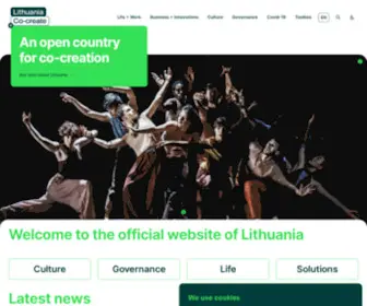 Lithuania.lt(The Official Gateway of Lithuania) Screenshot