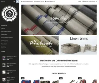 Lithuanianlinen.com(Lithuanianlinen) Screenshot