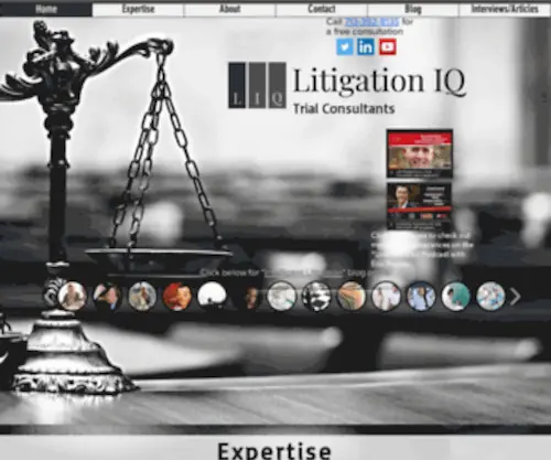 Litigationiq.com(Litigation IQ Trial Consultants) Screenshot