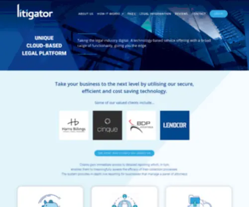 Litigator.co.za(A Secure Cloud) Screenshot