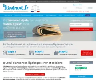 Litinerant.fr(L’ITINÉRANT) Screenshot