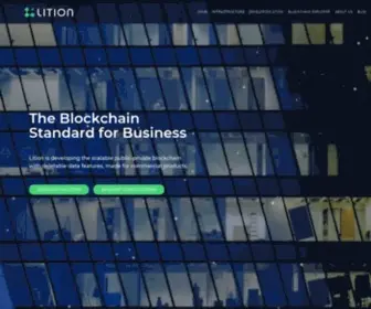 Lition.io(The Blockchain Standard for Business) Screenshot