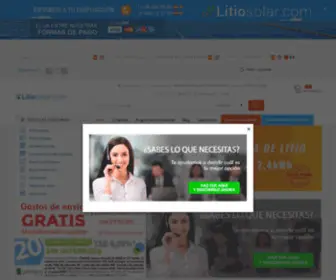 Litiosolar.com(Comprar placas solares fotovoltaicas) Screenshot