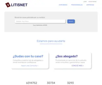 Litisnet.com.ar(Casos judiciales online) Screenshot