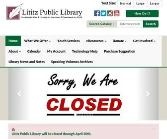 Lititzlibrary.org(Lititz Public Library) Screenshot