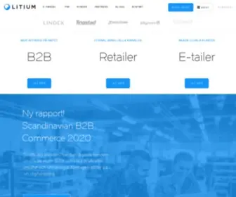 Litium.se(E-handel, CMS, PIM, Headless för både B2B och B2C) Screenshot