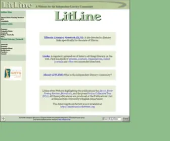 Litline.org(A Website for the Independent Literary Community) Screenshot