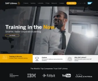 Litmoseu.com(SAP Litmos LMS) Screenshot