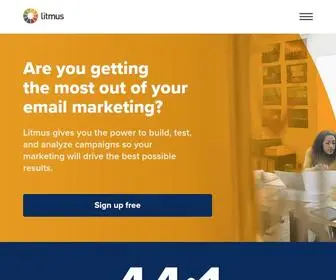 Litmus.com(Email Marketing) Screenshot