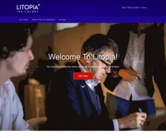 Litopia.com(The Net's Oldest Writers' Colony) Screenshot