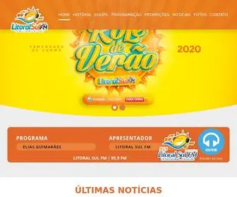 Litoralsulfm.com.br(Litoral Sul FM) Screenshot