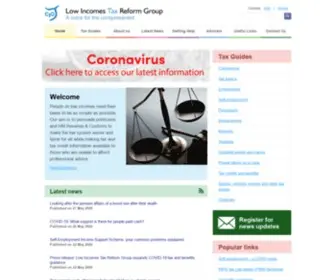 Litrg.org.uk(Low Incomes Tax Reform Group) Screenshot