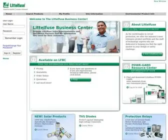 Littelfusebusinesscenter.com(Littelfuse Business Center) Screenshot