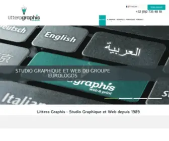 Litteragraphis.be(Agence Littera Graphis) Screenshot
