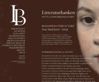 Litteraturbanken.se(Svenska klassiker som e) Screenshot