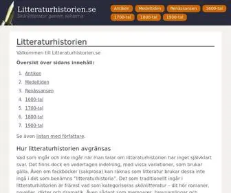Litteraturhistorien.se(Litteraturhistoria) Screenshot