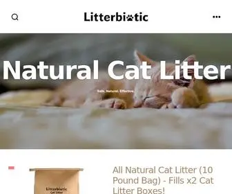 Litterbiotic.com(Unscented Natural Lightweight Cat Litter) Screenshot