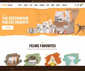 Litterbox.com(Monthly Cat Box & Subscription Litter) Screenshot