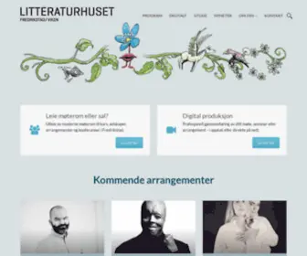 Litthusfred.no(Arrangementer og aktiviteter på Litteraturhuset Fredrikstad) Screenshot