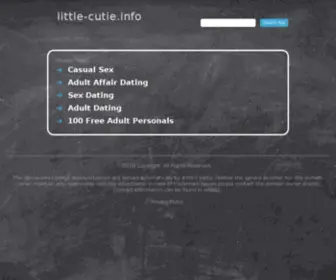 Little-Cutie.info(Little Cutie info) Screenshot