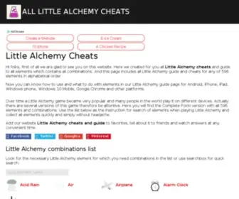 Littlealchemycheats.info(Little Alchemy Cheats) Screenshot