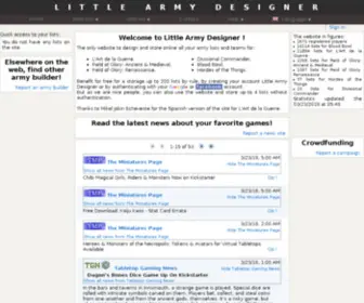 Littlearmybuilder.com(Little army builder : votre webmagazine dédié aux jeux d'argent) Screenshot