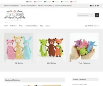 Littlebearcrochets.com(Adorable Amigurumi Crochet Patterns by Little Bear Crochets) Screenshot