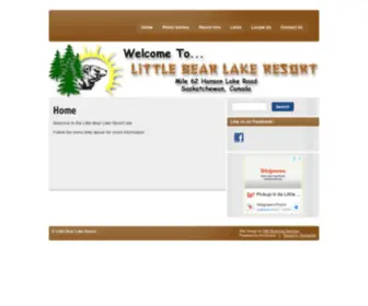 Littlebearlakeresort.com(Little Bear Lake Resort) Screenshot