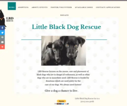 Littleblackdogrescue.org(Little Black Dog Rescue) Screenshot