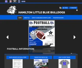 Littlebluebulldogs.org(Hamilton Little Blue Bulldogs) Screenshot