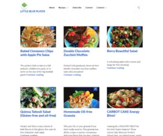 Littleblueplates.com(Plant-based meals on a little blue plate) Screenshot
