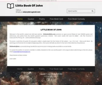 Littlebookofjohn.com(Little Book of John) Screenshot