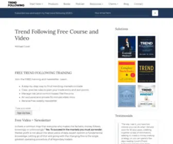 Littlebookoftrading.com(Trend Following Trading Systems from Michael Covel) Screenshot