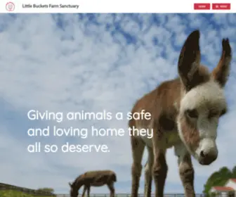 Littlebucketsfarmsanctuary.org(Little Buckets Farm Sanctuary) Screenshot