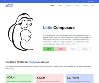 Littlecomposers.com(Creative children compose music) Screenshot