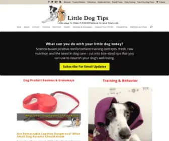 Littledogtips.com(Positive Training Tips) Screenshot