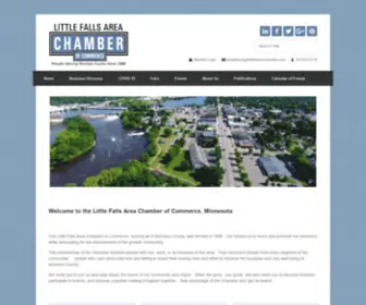 Littlefallsmnchamber.com(Little Falls Chamber of Commerce) Screenshot