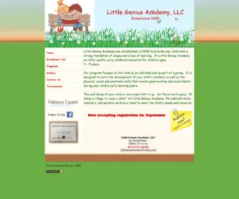 Littlegeniusprek.com(Preschool Clifton NJ) Screenshot