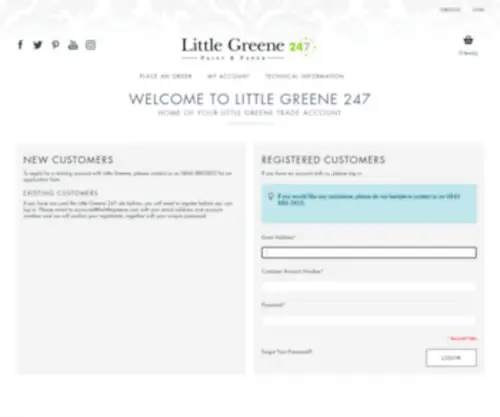 Littlegreene247.com(Little Greene) Screenshot