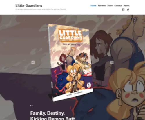 Littleguardianscomic.com(An all ages fantasy adventure comic series by Ed Cho and Lee Cherolis) Screenshot