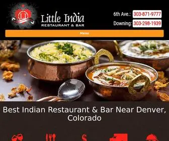 Littleindiaofdenver.com(Indian Restaurant & Bar in Denver) Screenshot