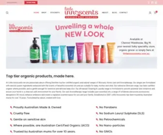 Littleinnoscents.com.au(Lovely Organic Baby Products) Screenshot
