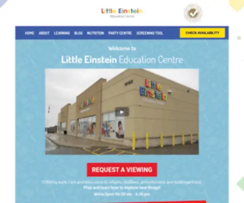 Littleinstein.ca(Little Einstein Education Centre in Newmarket) Screenshot