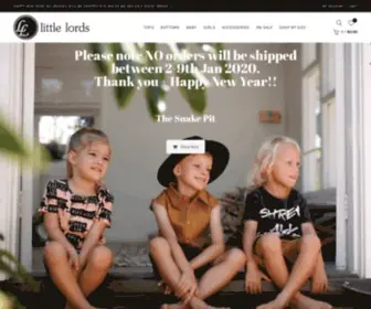 Littlelords.com.au(Cool Threads for Cool Kids) Screenshot