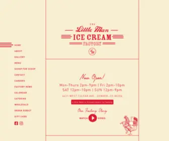 Littlemanicecreamfactory.com(Little Man Ice Cream Factory) Screenshot