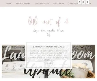 Littlenestof4.com(A Home Decor & Lifestyle Blog) Screenshot