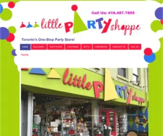 Littlepartyshoppe.ca(Party Supply and Gift Shop in Toronto) Screenshot