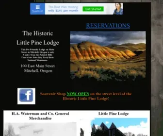 Littlepinecafe.com(Little Pine Cafe & Lodge) Screenshot